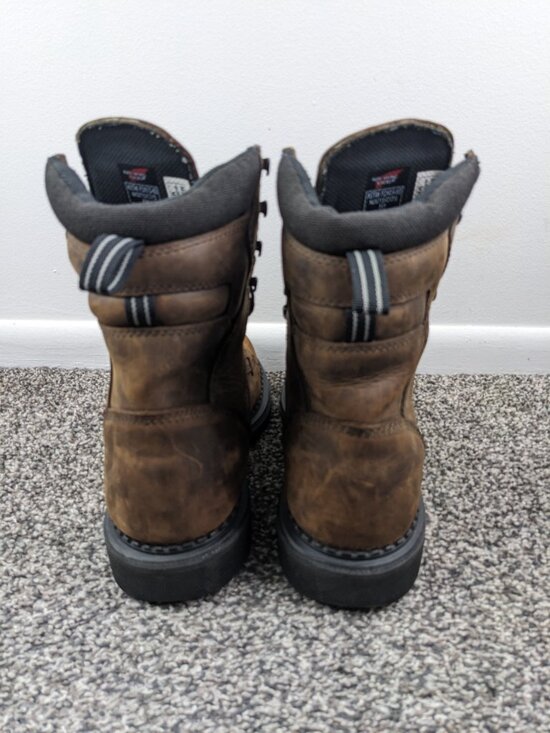 Red Wing Mens 4414 Leather Work Safety Toe Waterproof Boots Sz 10.5 H Extra Wide main image 2